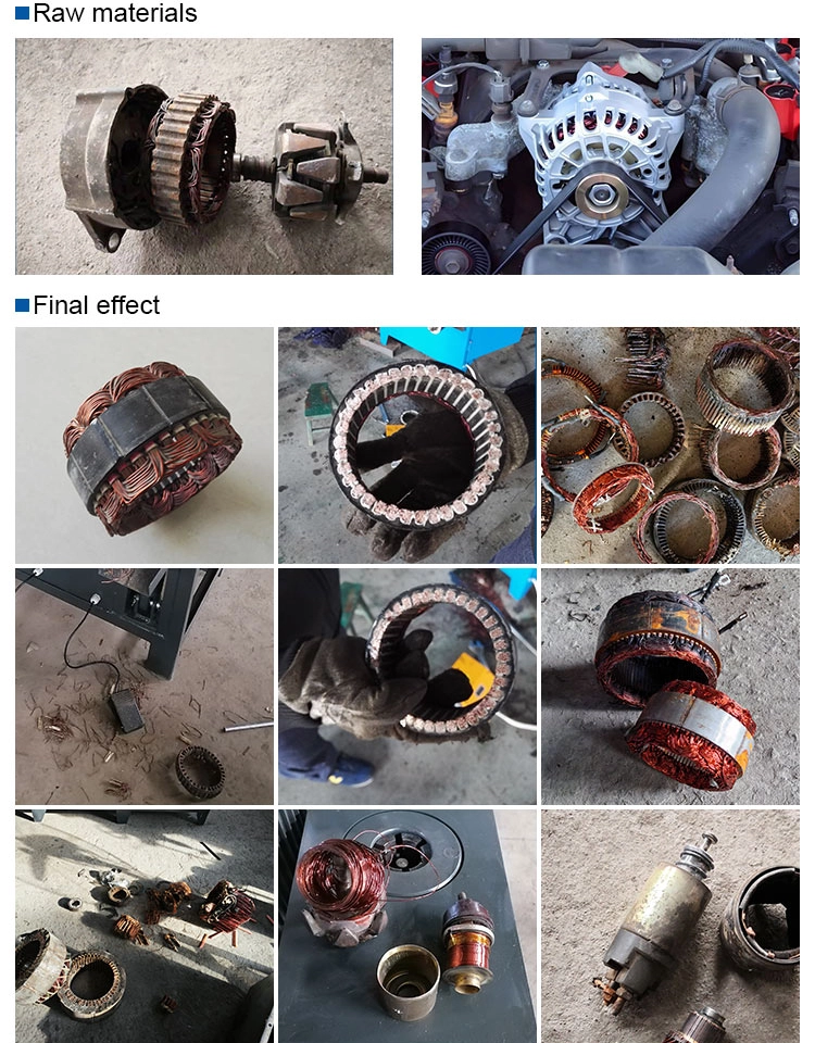 Automobile motor stator dismantling machine raw final