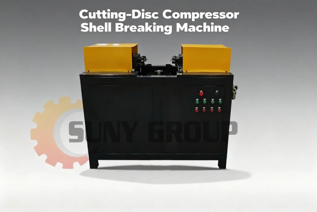 Cutting-Disc Compressor Shell Breaking Machine main