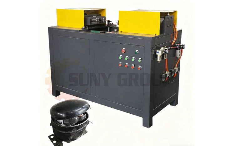 Cutting-Disc Compressor Shell Breaking Machine