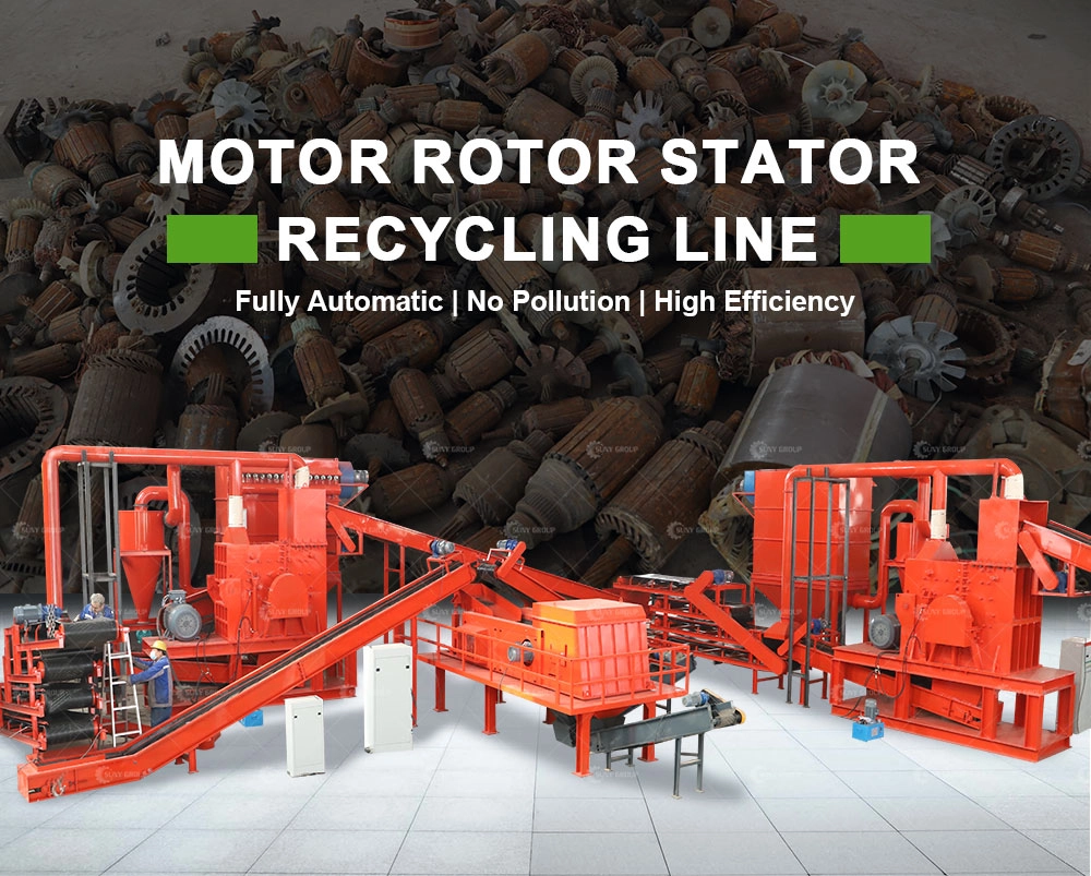 Electric motor stator scrap recycling line solutions