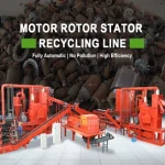 Electric motor stator scrap recycling line solutions