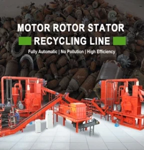 Electric motor stator scrap recycling line solutions