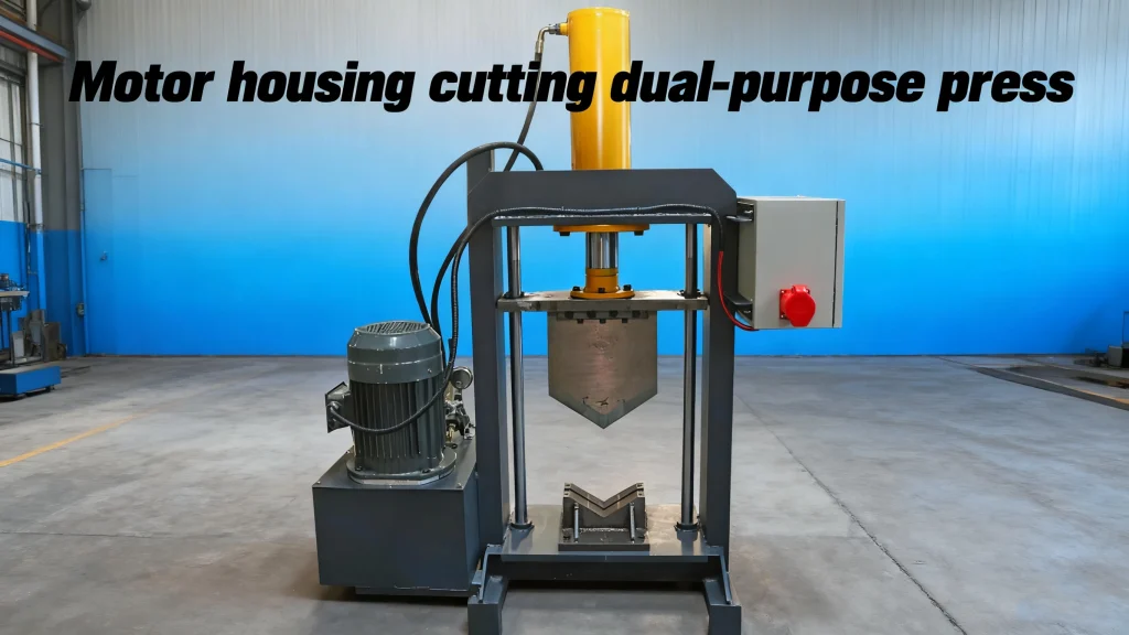 Motor housing cutting dual-purpose press main