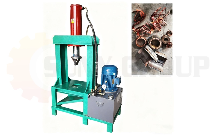 Motor housing cutting dual-purpose press