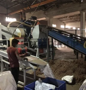Motor stator recycling site in Chennai, India