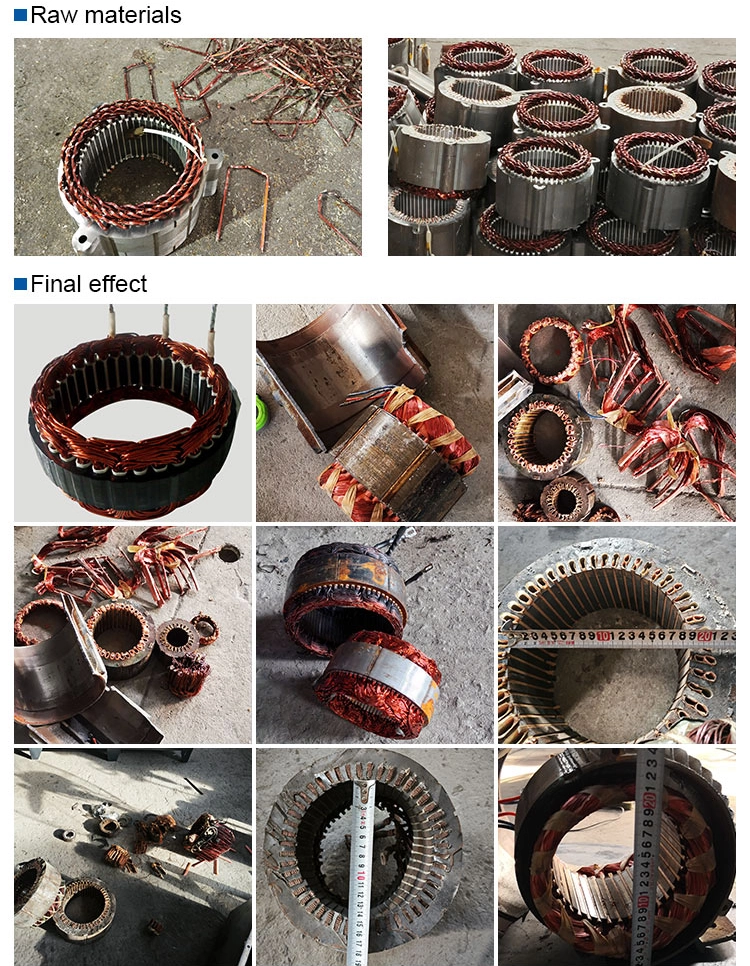 Multi-purpose motor stator Dismantling machine raw final compare